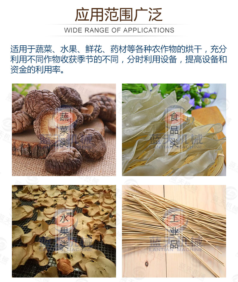 黃蜀葵網(wǎng)帶式烘干機應用范圍廣泛